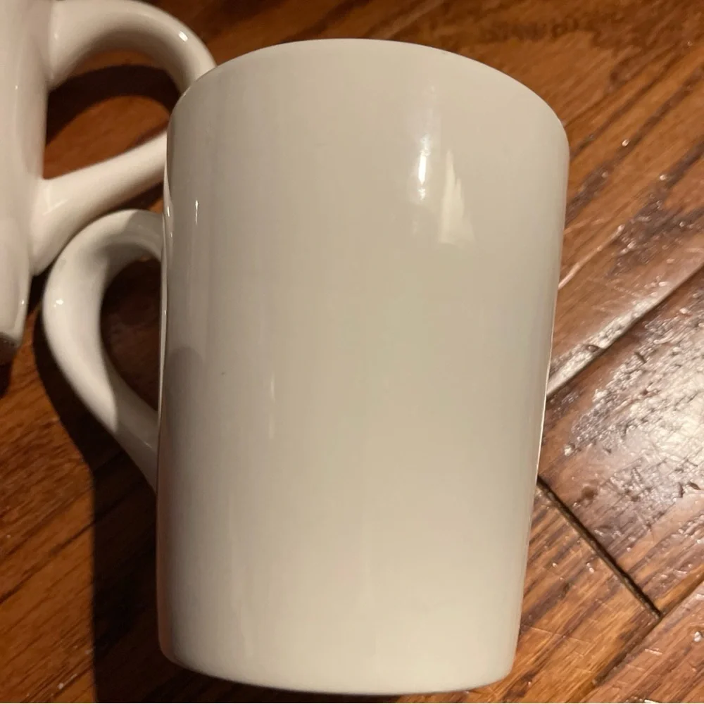 Williams Sonoma Snowman Mug Coffee Cup Hot Cocoa Set of 2